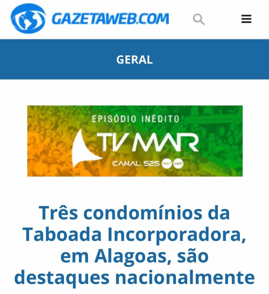 WhatsApp Image 2022 11 08 at 12.04.58 - Condomínios da Taboada Incorporadora são destaques nacionalmente